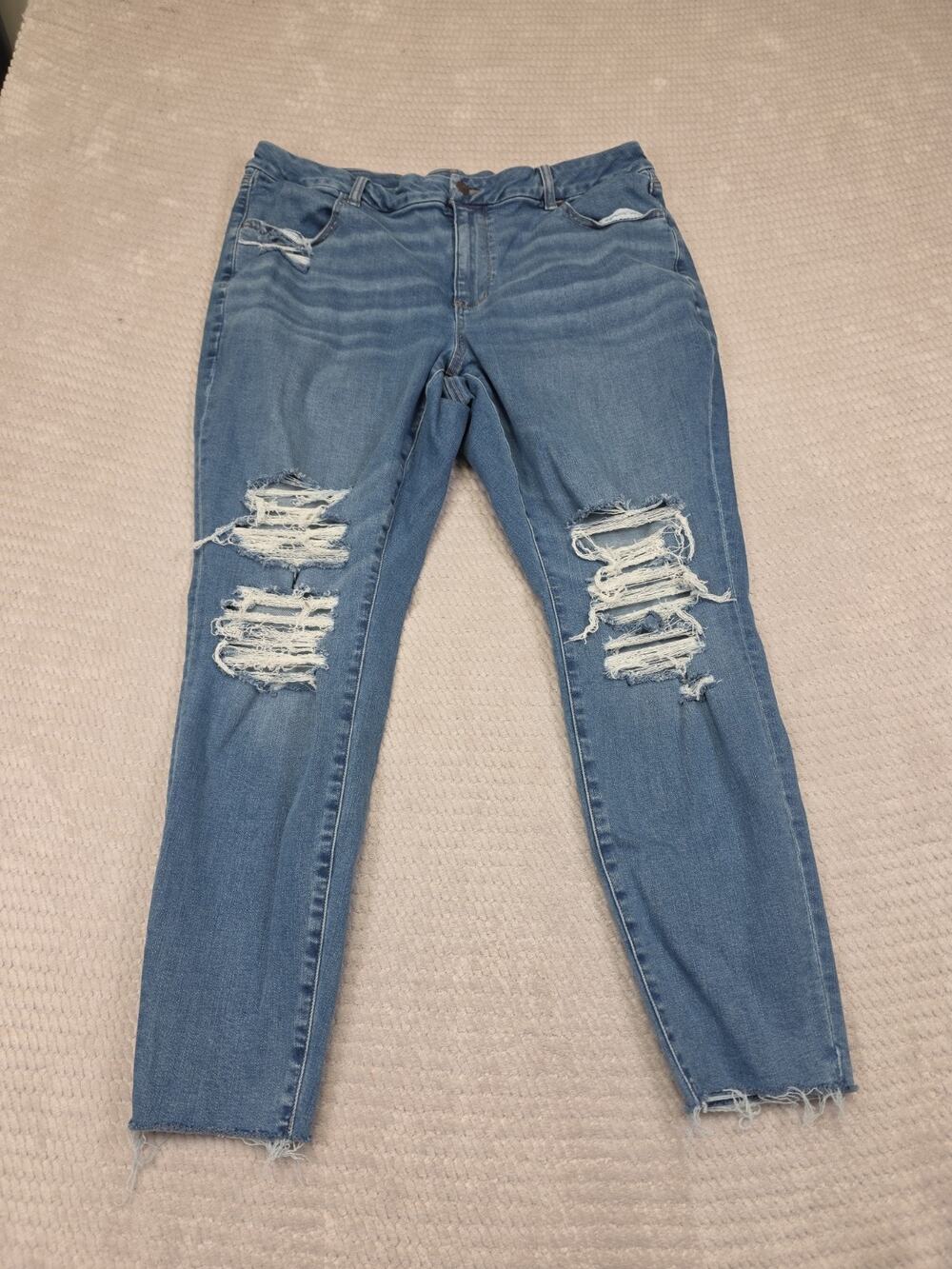 American Eagle Jeans Womens 18 Curvy High Rise Jegging Next Level Stretch